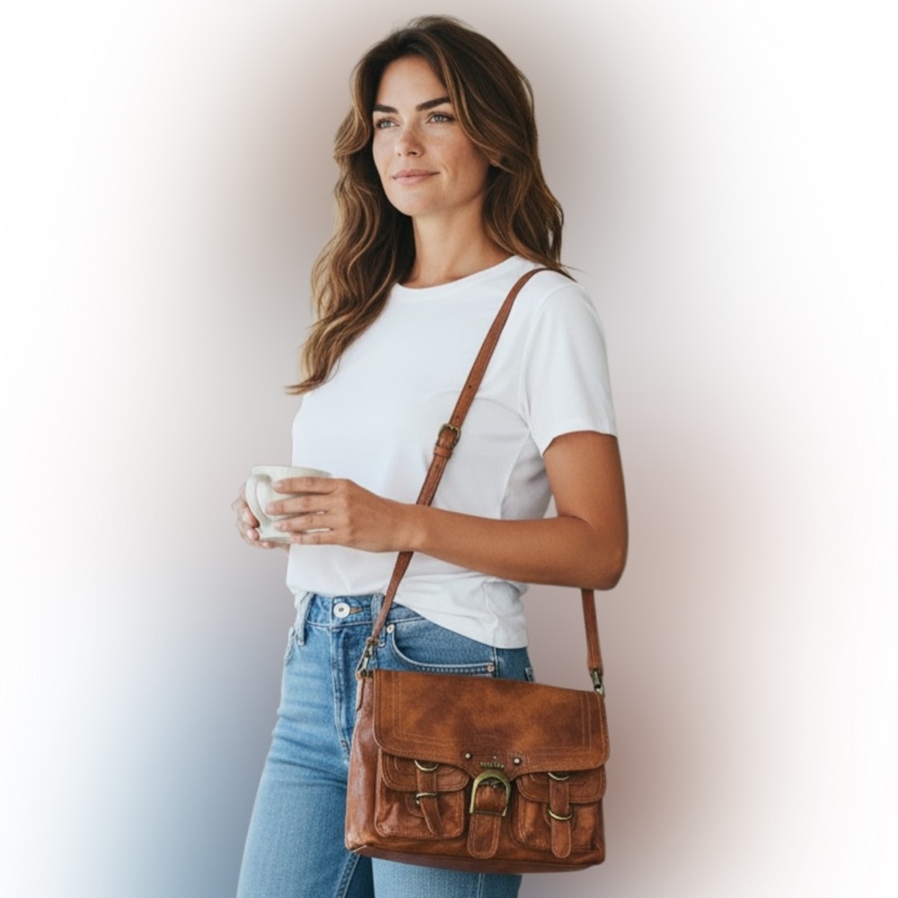 Angel Kiss Brown Crossbody Bag